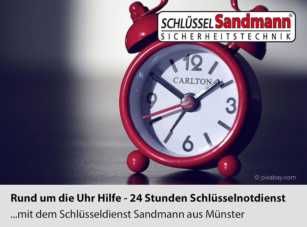 Rund um die Uhr Hilfe - 24 Stunden Schlüsselnotdienst