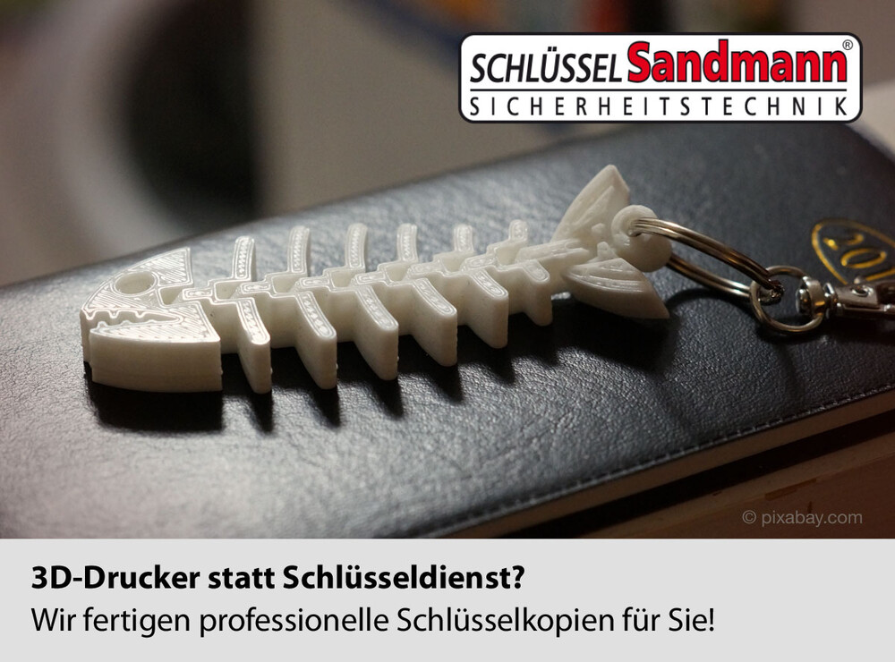3D-Drucker statt Schlüsseldienst 3D-Drucker statt Schlüsseldienst